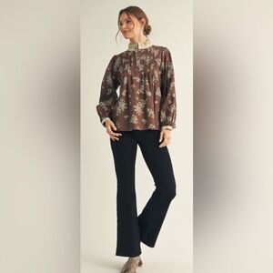 NWT Jodifl Floral Blouse – Size Small